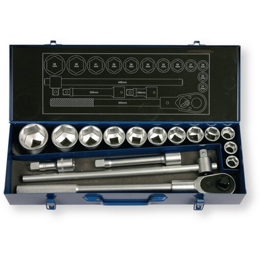 Socket wrench set 3/4